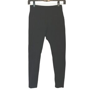 Lysse Black Ponte Leggings Sz S Slimming Pull On Stretch Minimalist Chic